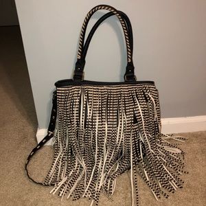 Steve Madden Leather Fringe Purse